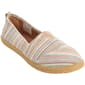 Womens Ashley Blue Canvas Stripe Slip On Flats - image 2