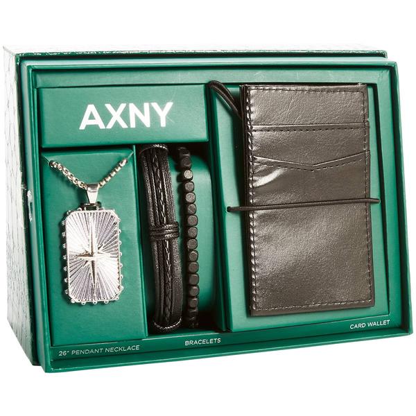 Mens Gentlemen''s Classics(tm) Tag Necklace & Bead Leather Bracelet - image 