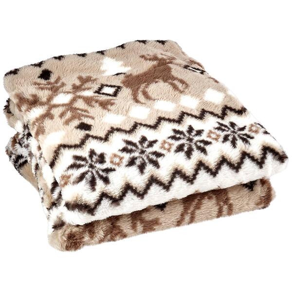 London Fog Faux Fur Throw - image 