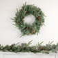 Northlight 24in. LED Mixed Pine & Pine Cone Christmas Wreath - image 2