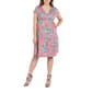 Plus Size 24/7 Comfort Apparel Paisley Empire Waist Dress - image 1