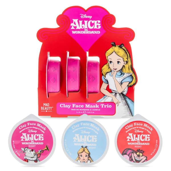 Mad Beauty Alice in Wonderland Clay Face Masks Trio