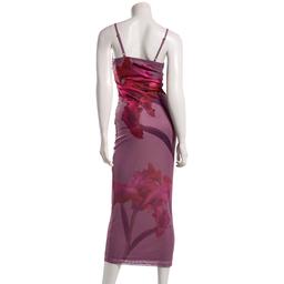 Juniors Madden Girl Floral Placement Lace Trim Midi Dress