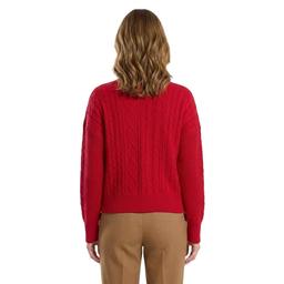 Womens Hanna & Gracie Long Sleeve Mixed Stitch Sweater