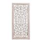 9th & Pike&#40;R&#41; Cream Traditional Floral Mango Wood Wall Panel - image 1