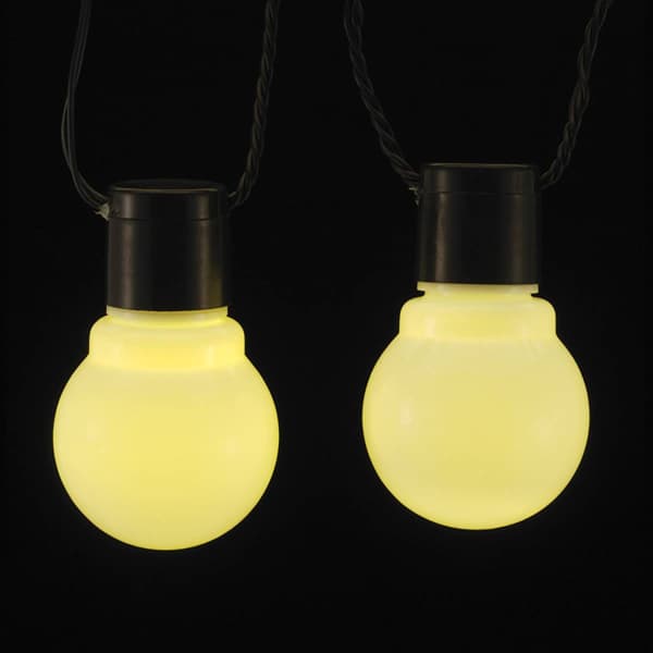 Kurt S. Adler 15ft. Warm White Glass LED Christmas Lights