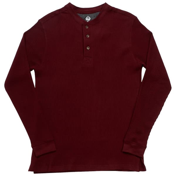 Mens Alpine Lakes Solid Long Sleeve Thermal Henley - image 