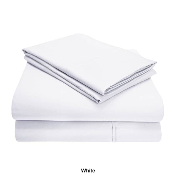 Superior 4pc. 1200 Thread Count Solid Deep Pocket Bed Sheet Set