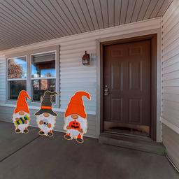 National Tree 30in. Halloween LED Gnome Trio