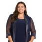 Plus Size R&M Richards Chevron Metallic Jacket Dress - image 5