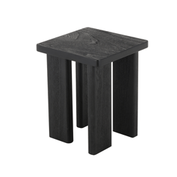 9th & Pike(R) Modern Black Wood Accent Table