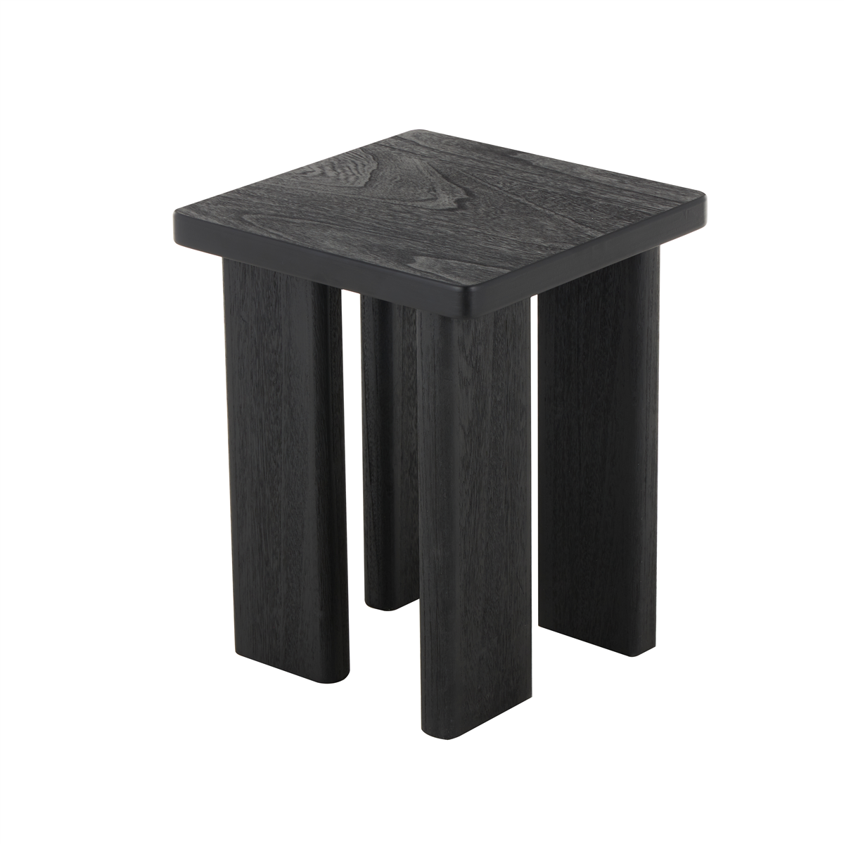9th & Pike(R) Modern Black Wood Accent Table