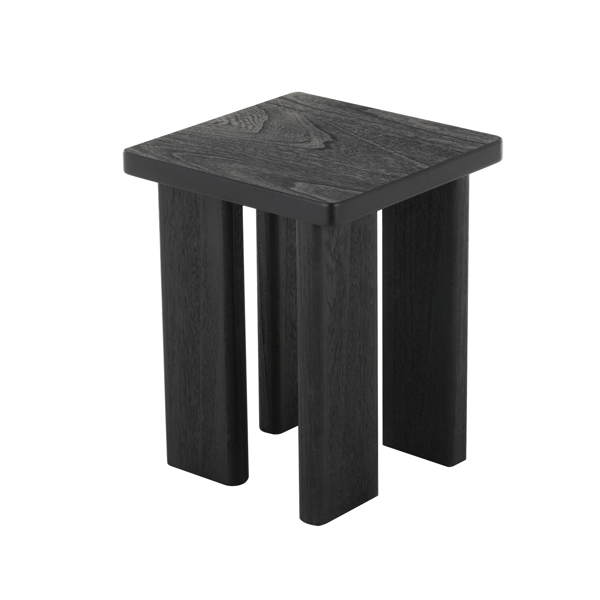 9th & Pike® Modern 20in. Black Wood Square End Table
