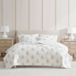 Martha Stewart Flower Block Print Quilt Set - image 1