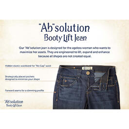 Womens Democracy “Ab”solution® Straight Leg Jeans - Medium Indigo