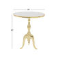 9th & Pike® Gold Marble Traditional Accent Table - image 3