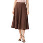 Womens NY Collection Pullon Solid Hacchi Skirt - image 1