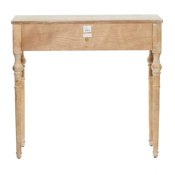 9th & Pike® Brown Farmhouse Wood Console Table