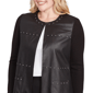 Womens Alfred Dunner Business As Usual Faux Leather Sweater - image 5