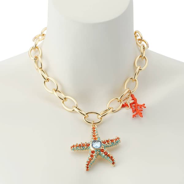Betsey Johnson Starfish Pendant Necklace
