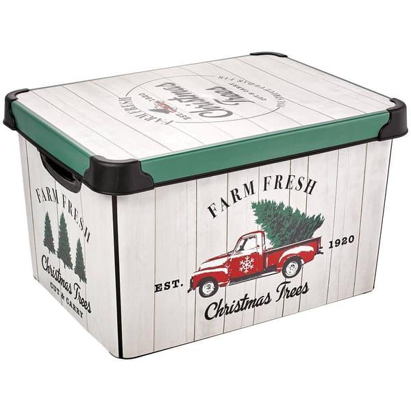 Kennedy Farm Fresh Christmas Trees Storage Tote - image 