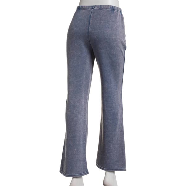 Juniors Pink Rose Huggy French Terry Straight Leg Sweatpants