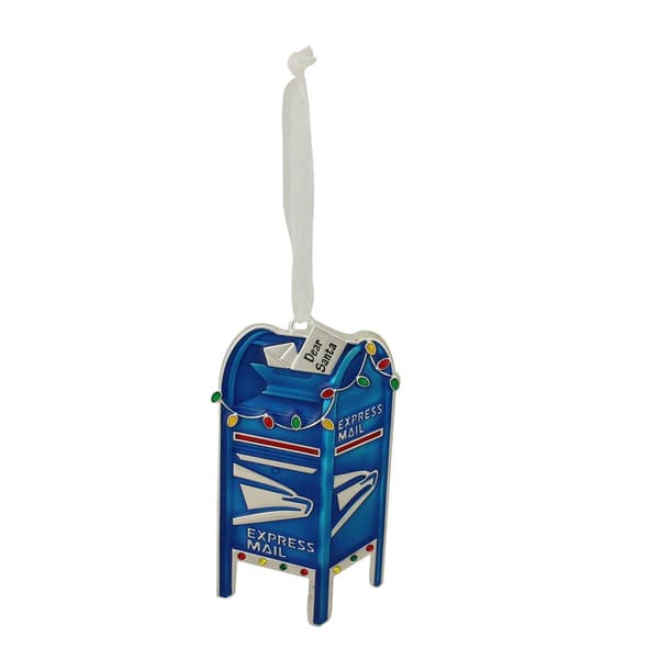 Northlight Seasonal USPS Mail Box Christmas Ornament - image 