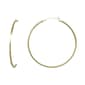 Polished 14kt. Gold over Sterling Silver Hoop Earrings - image 1