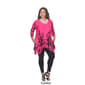 Plus Size White Mark Scroll Print Border Tunic - image 5