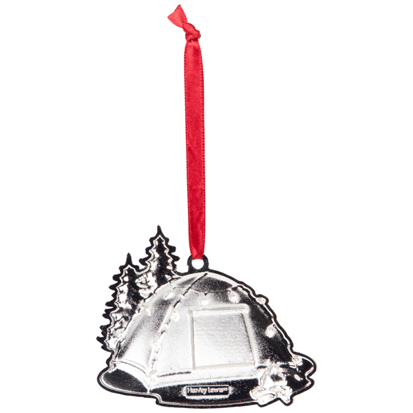 Northlight Camping Tent with Campfire Christmas Ornament