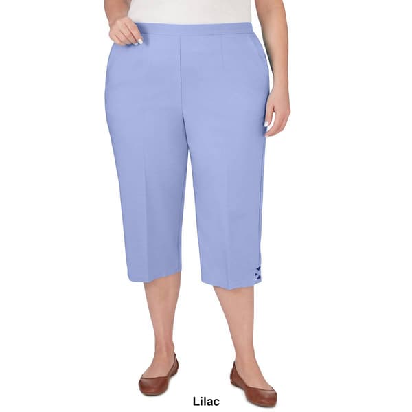 Plus Size Alfred Dunner Summer Breeze Lightweight Capri Pants