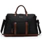 ELLE Luxe Journey Twill and Vegan Leather Weekender Duffel Bag - image 5
