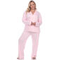 Plus Size White Mark Dotted Long Sleeve Pajama Set - image 5