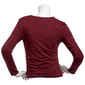 Juniors A. Byer Solid Square Neck Side Ruch Knit Top - image 3