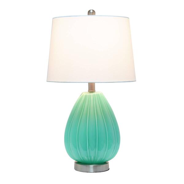 Lalia Home Pleated Table Lamp w/White Fabric Shade - image 