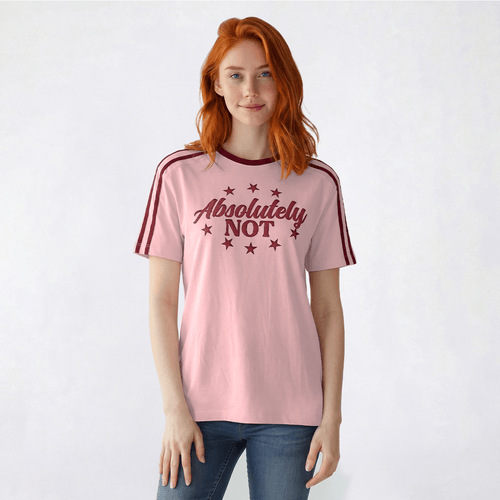 Juniors Attitude Not Included Absolutely Not Striped Tee - image 