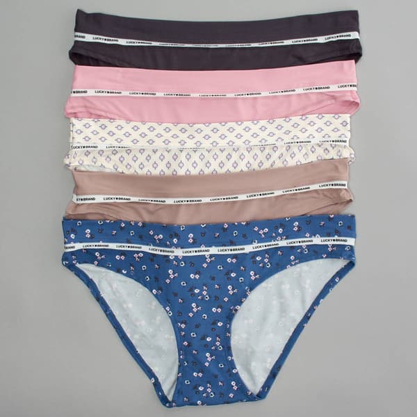 Womens Lucky Brand 5pk. Brushed Micro Bikini Panties - LVD88775 - image 