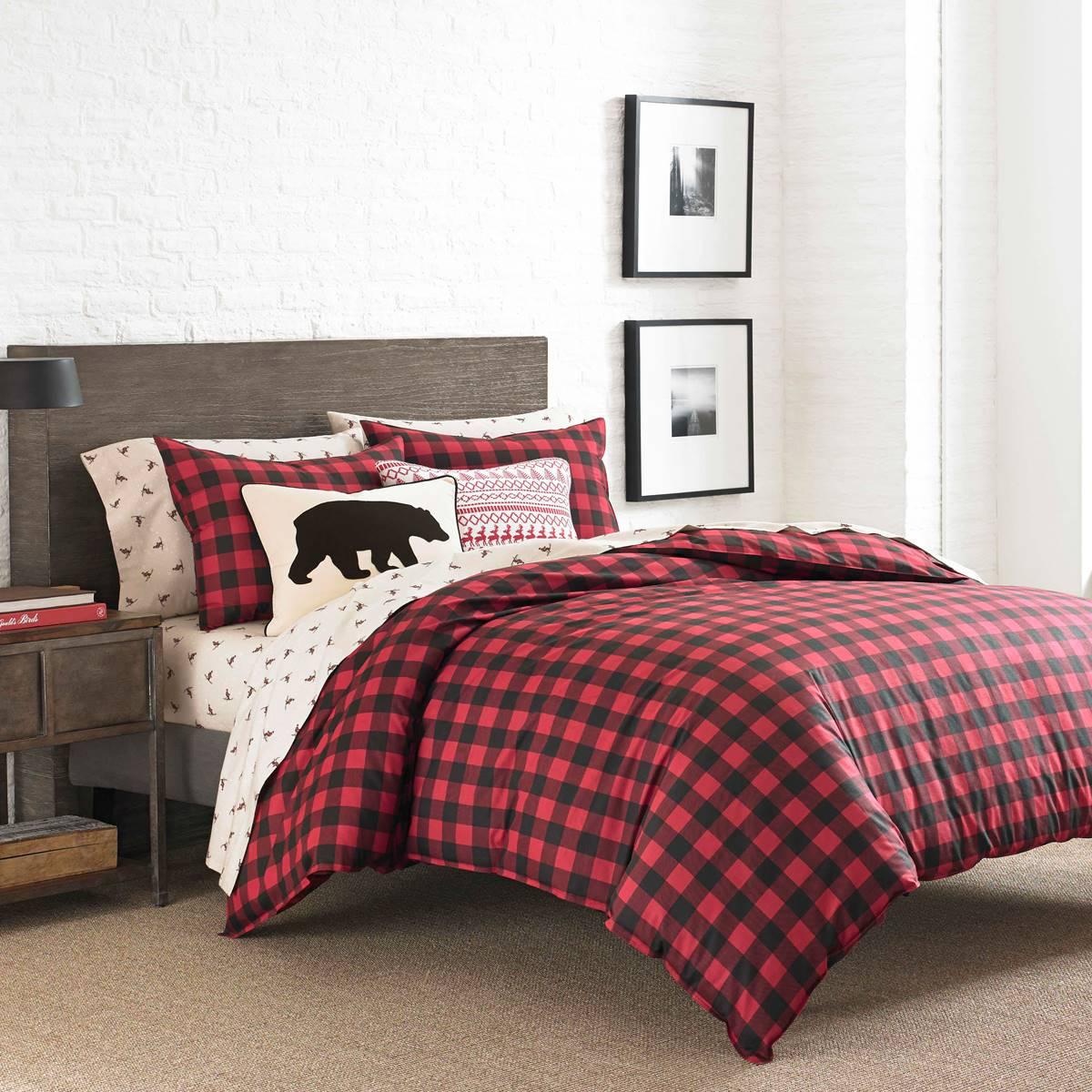Eddie Bauer Mountain Plaid Reversible Comforter Set