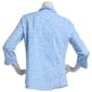 Womens Emily Daniels 3/4 Sleeve Knit To Fit Floral Button Down - image 2