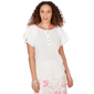 Womens Heart''s of Palm Bloom Service Solid Woven Crinkle Flutter - image 1