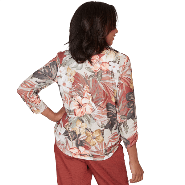 Womens Alfred Dunner Spice Market Dramatic Floral Blouse