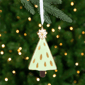 Northlight 4.5in. Green & Gold Christmas Tree Hanging Ornament - image 1