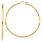 Gold Classics&#40;tm&#41; 14kt. Gold 55mm Tube Hoop Earrings - image 1