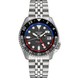 Mens Seiko 5 Sports US Special Edition Black Dial Watch - SSK019