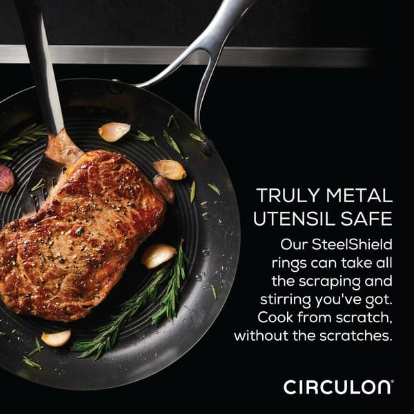 Circulon® 2pc. Stainless Steel Frying Pan Set