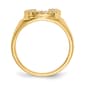 Mens Gentlemens Classics&#8482; 14kt. Gold Diamond Horseshoe Ring - image 2