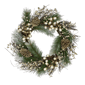 Northlight Acorn & Pinecone Flocked Pine Christmas Wreath - image 1
