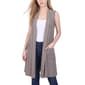 Womens NY Collection Sleeveless Solid Hacci Vest - image 1