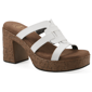 Womens White Mountain Barillo Platform Sandals - image 1