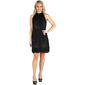 Womens 24/7 Comfort Apparel Black Halter Mini Sheath Dress - image 1